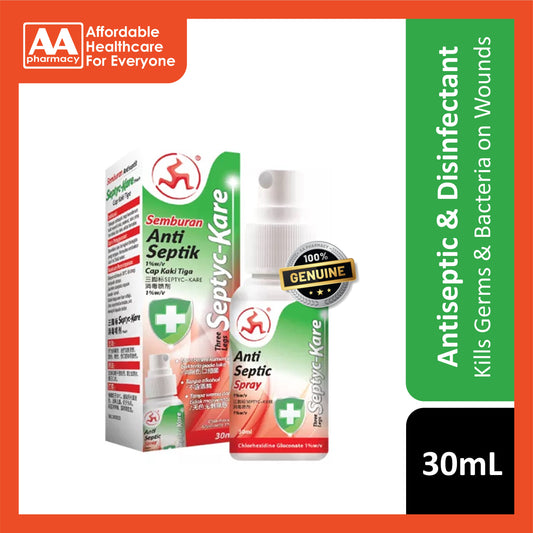3 Legs Septyc-Kare Antiseptic Spray 30mL