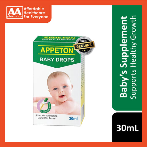 Appeton Baby Drops 30mL (Multivitamins + Lysine + Taurine)