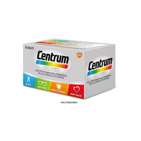Centrum Silver Multivitamin-Multimineral Plus Lutein and Lycopene Tablet 30's