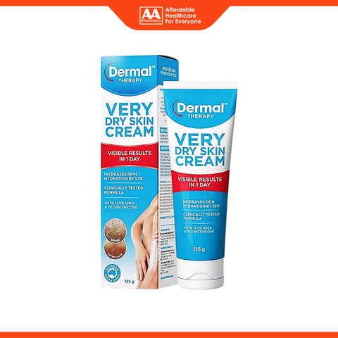 Dermal Therapy Very Dry Skin Cream 125g (With 12.5% Urea and 1% Dimethicone)