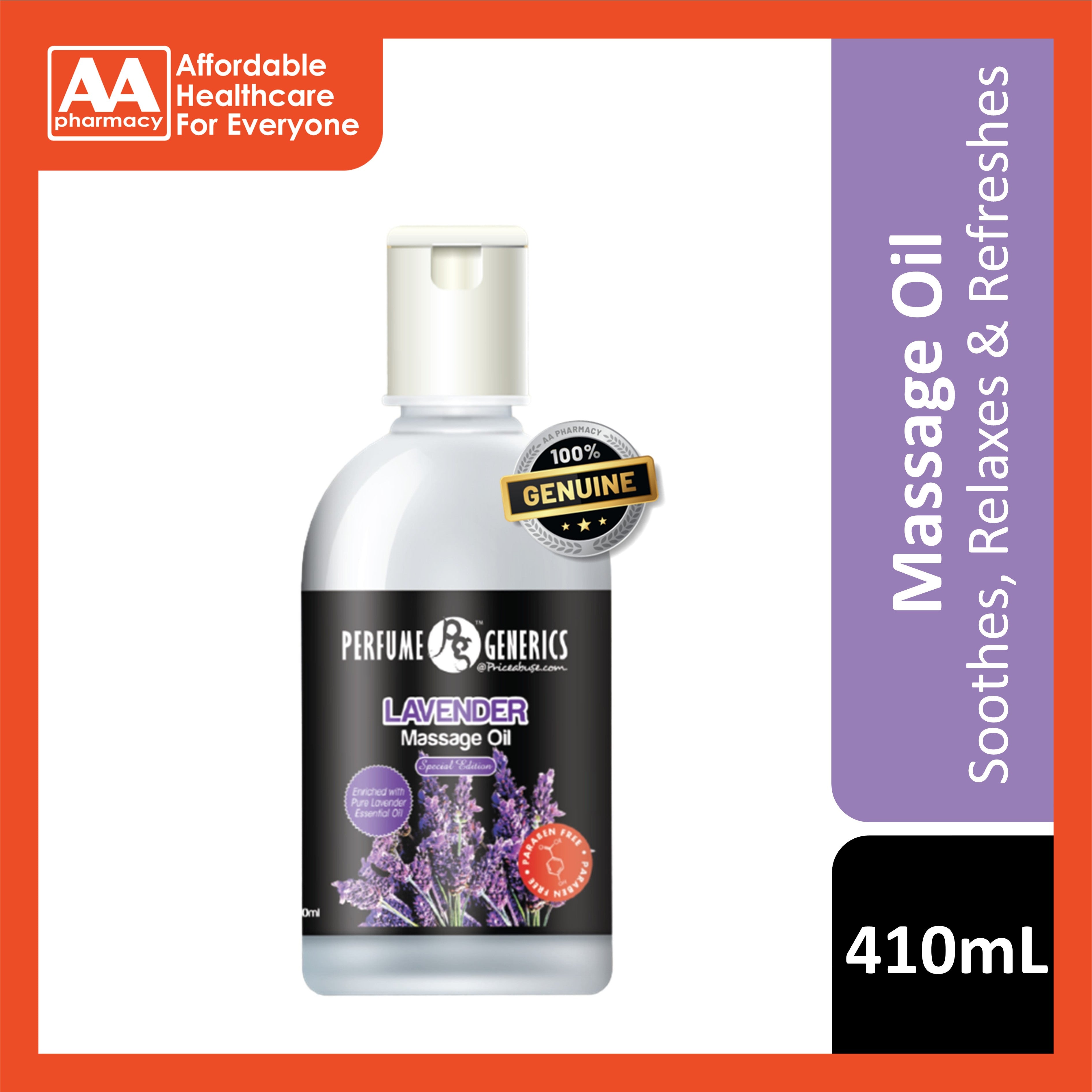 Perfume Generics Lavender Massage Oil 410mL