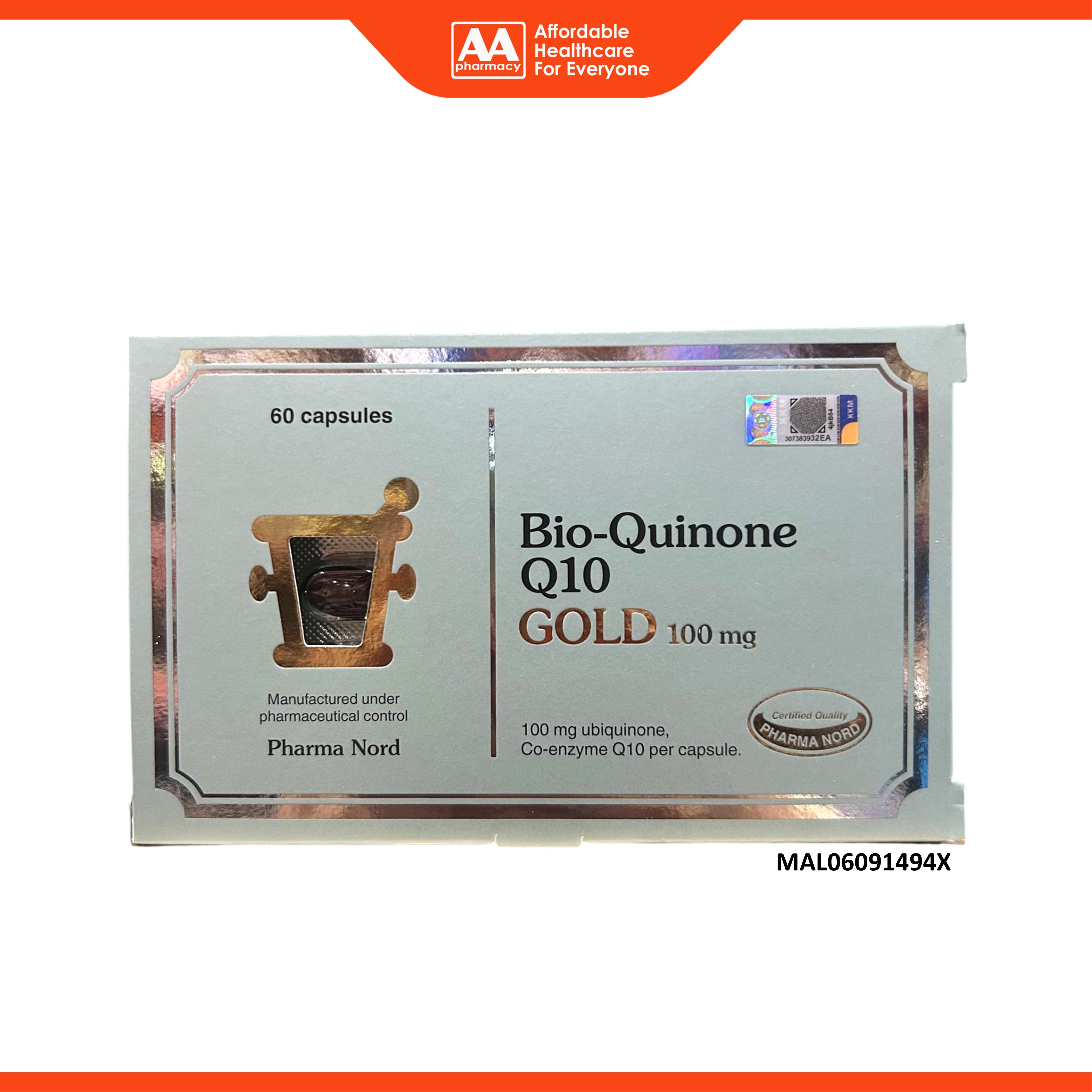 Pharma Nord Bio-Quinone Q10 Gold 100mg Capsule 60's