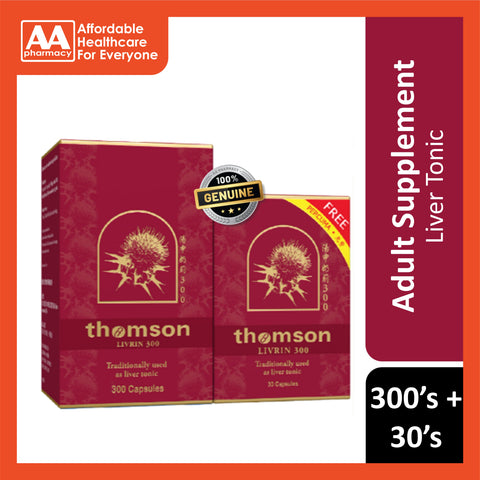 Thomson Livrin 300 Capsule 300's FOC 30's (Liver Tonic)
