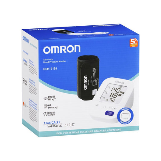 Omron Automatic Blood Pressure Monitor (Model: HEM-7156) [5 Years Warranty]