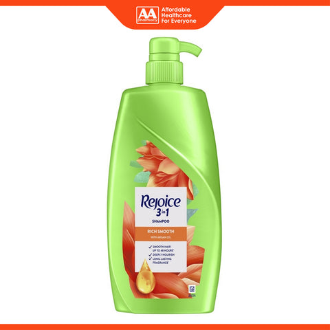 Rejoice 3-In-1 Shampoo (Rich Smooth with Argan Oil) 600mL