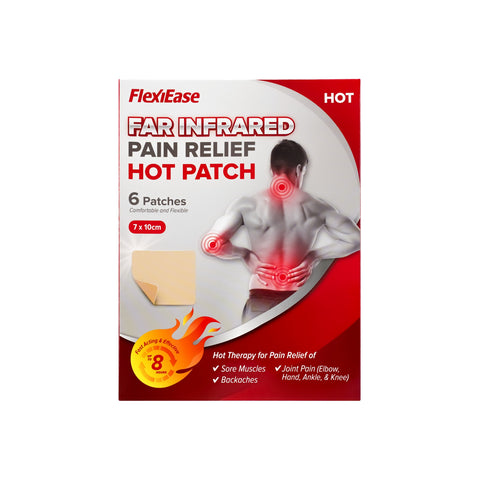 FlexiEase Far Infrared Pain Relief Hot Patch 6's