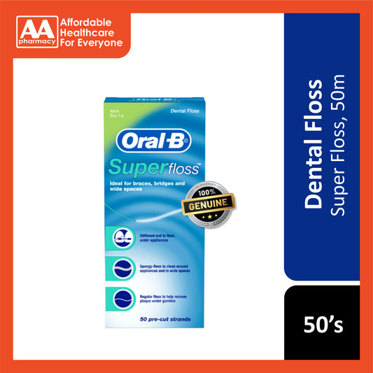 Oral-B Superfloss Pre-Cut Strand 50's