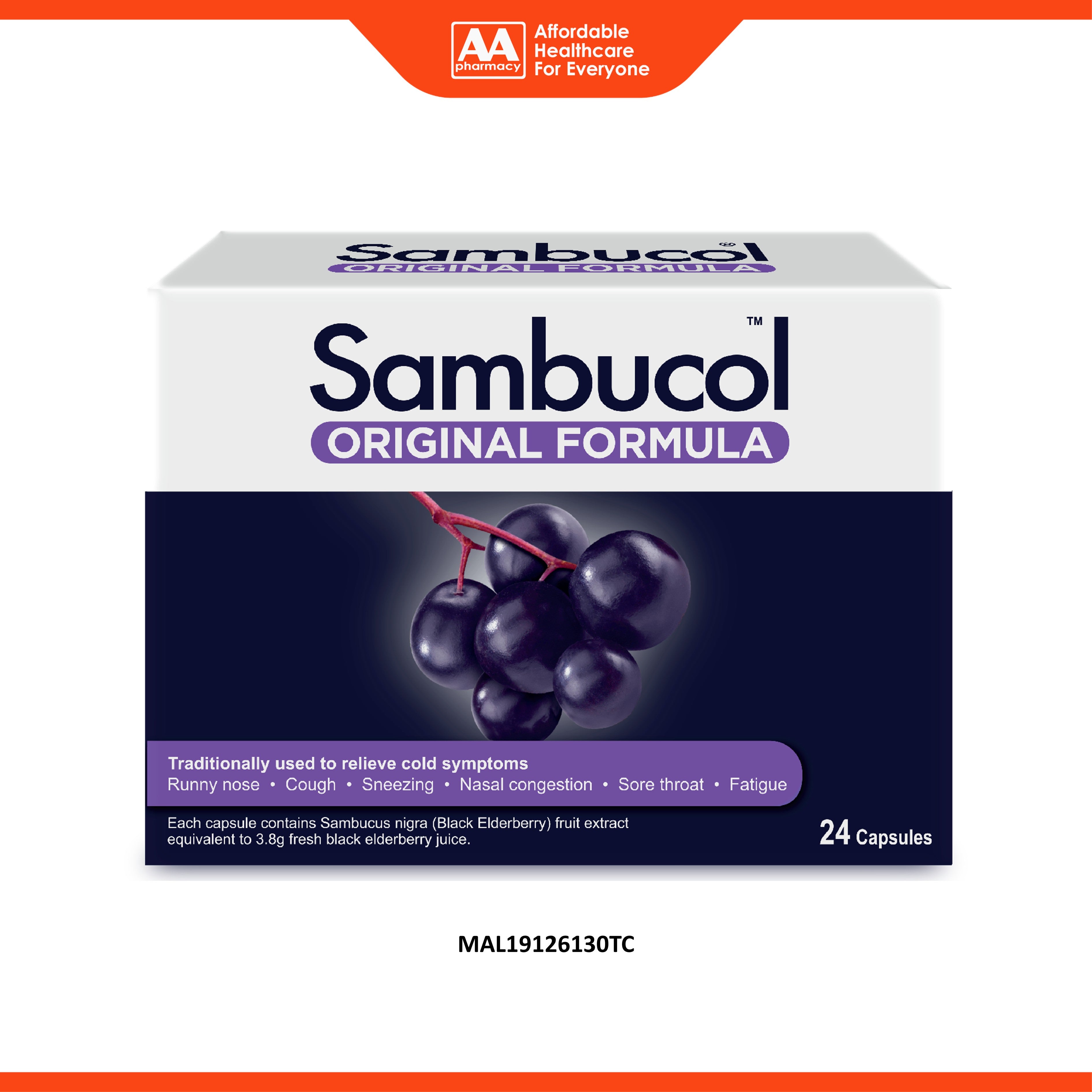 Sambucol Original Formula Capsule 24's