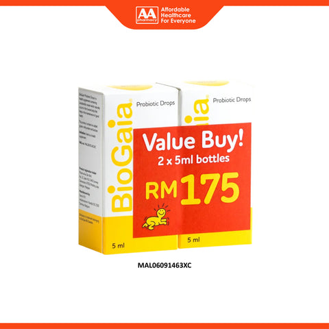 BioGaia Probiotic Drops 5mLx2's [Twinpack]