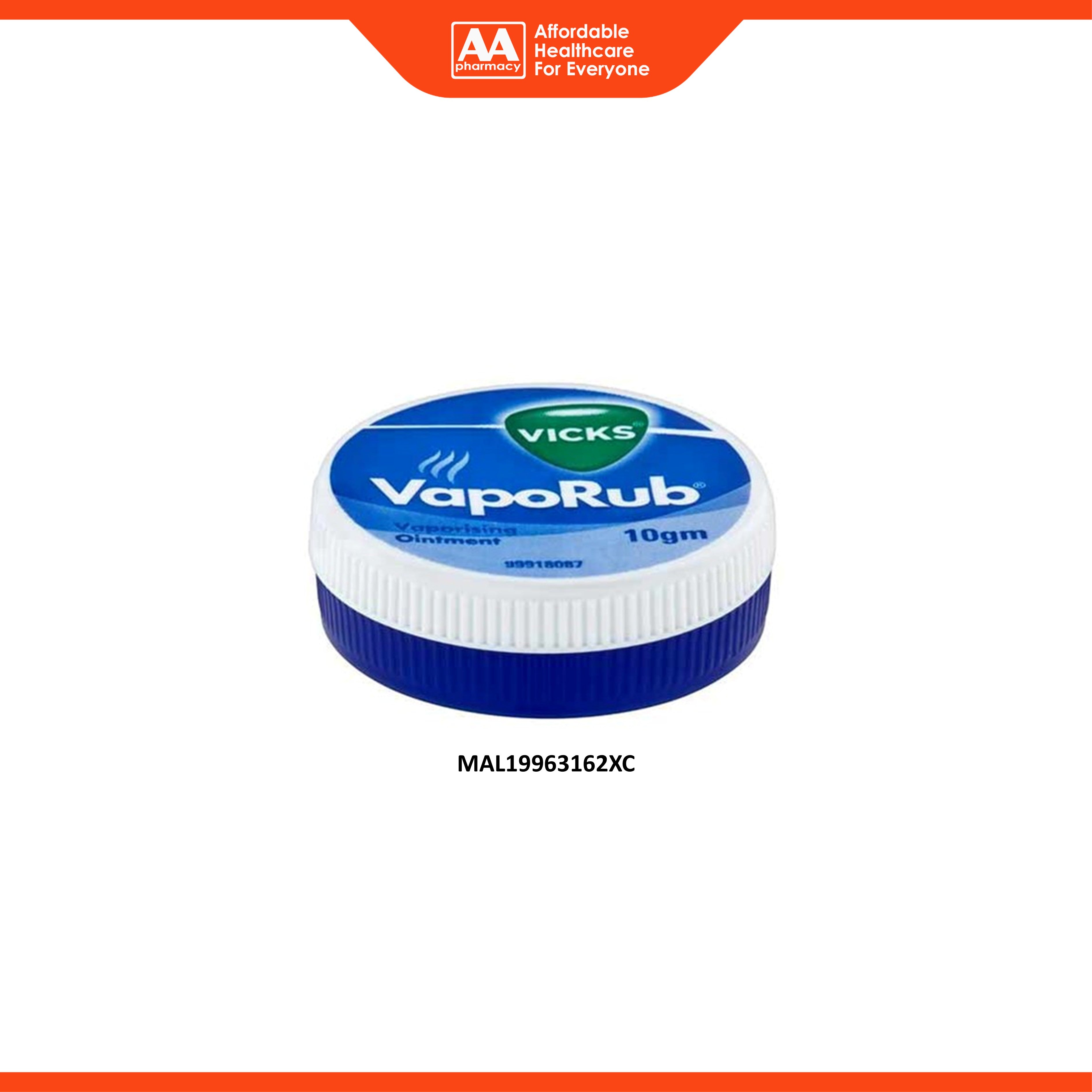 Vicks Vaporub 10g (Vaporising Ointment)