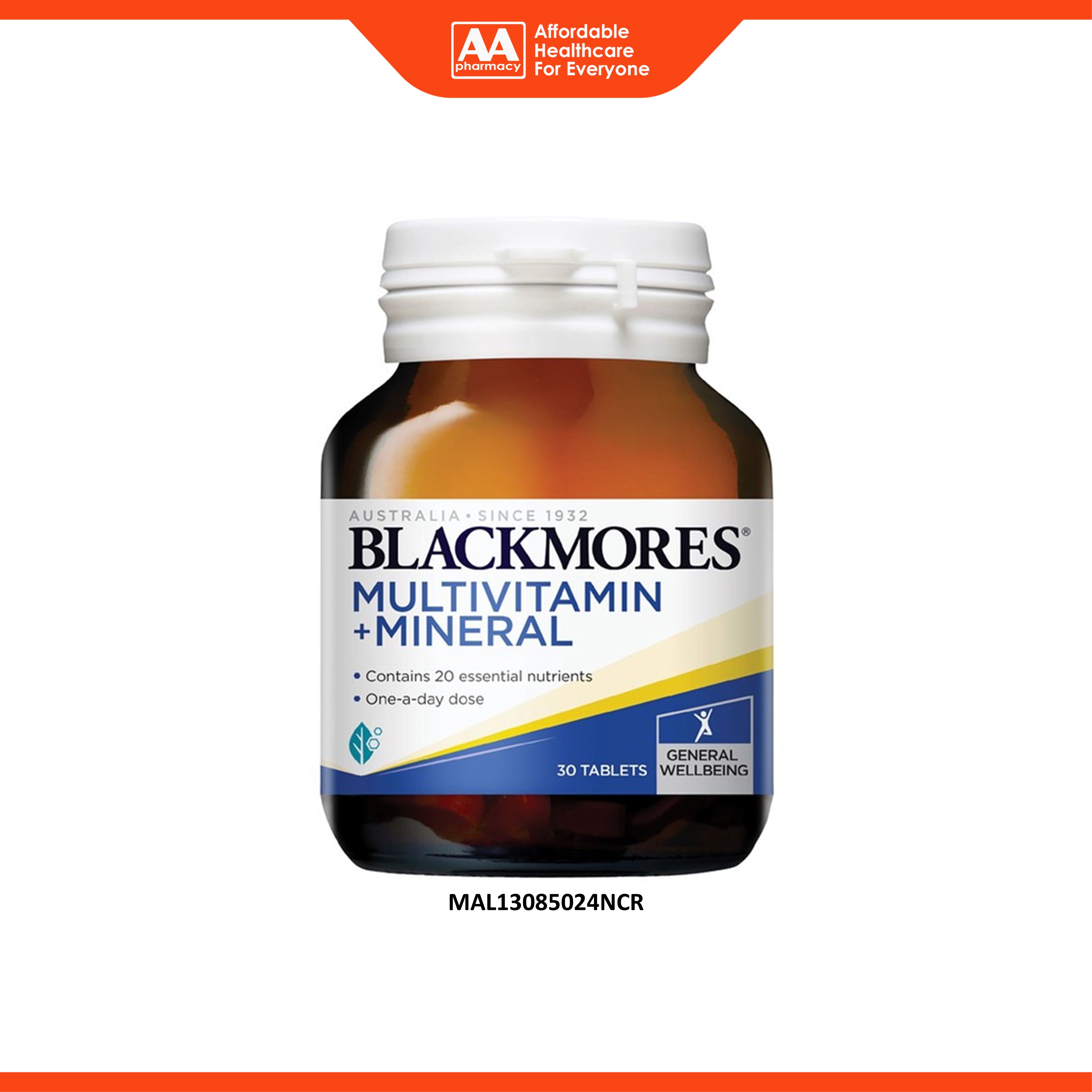 Blackmores Multivitamin + Mineral Tablet 30's