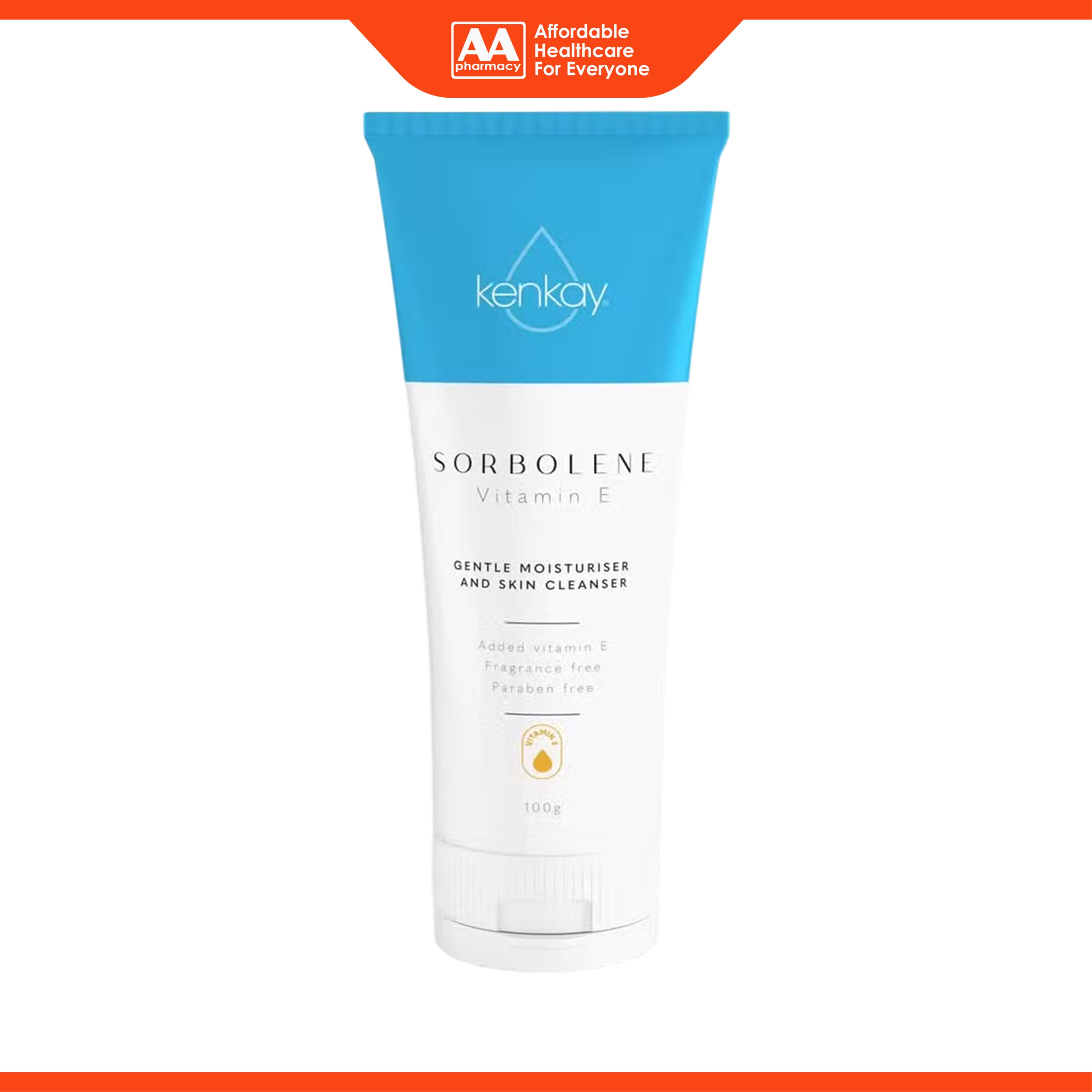 Kenkay Sorbolene With Vitamin E Gentle Moisturiser and Skin Cleanser (100g)