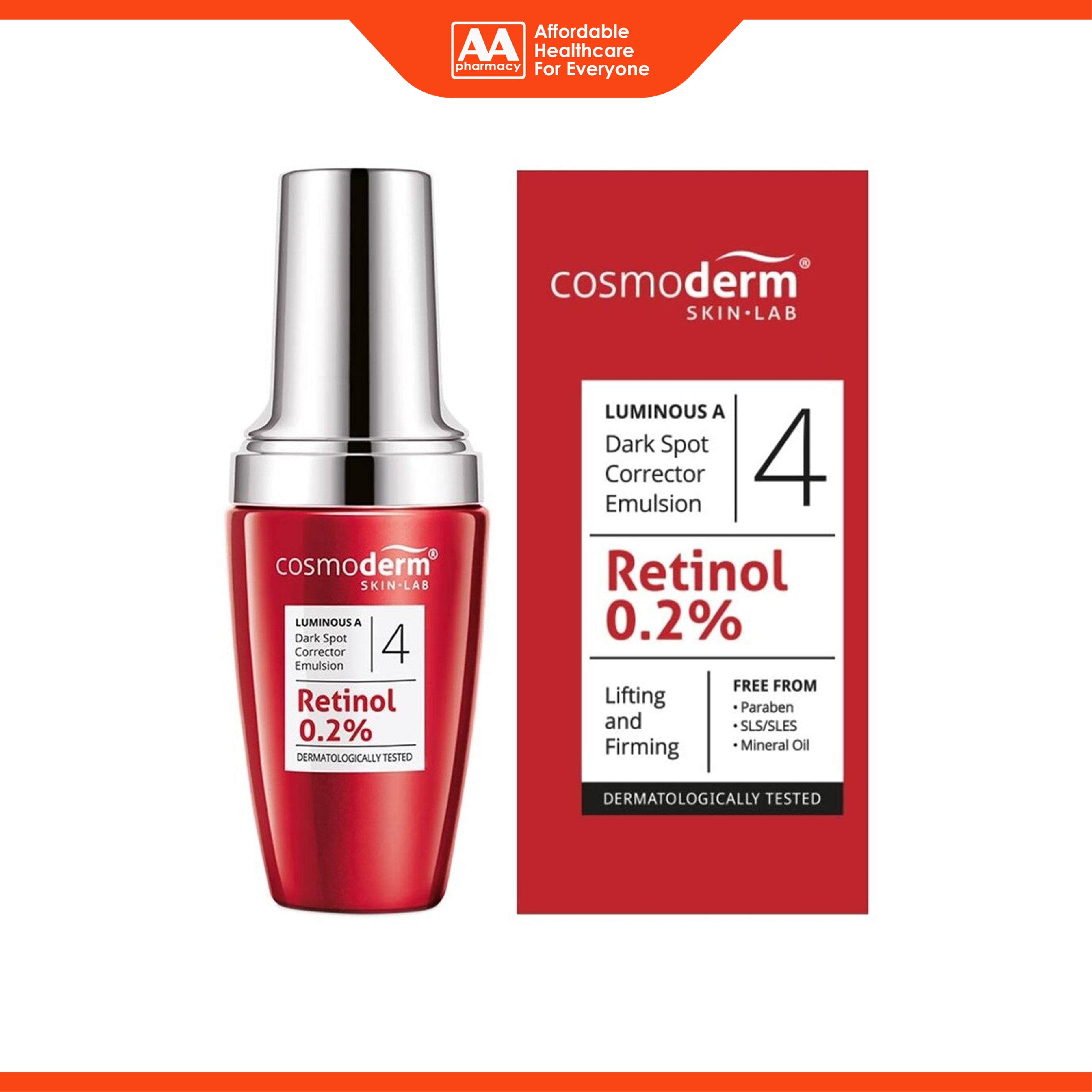 Cosmoderm Luminuos A Dark Corrector Emulsion (30ml)