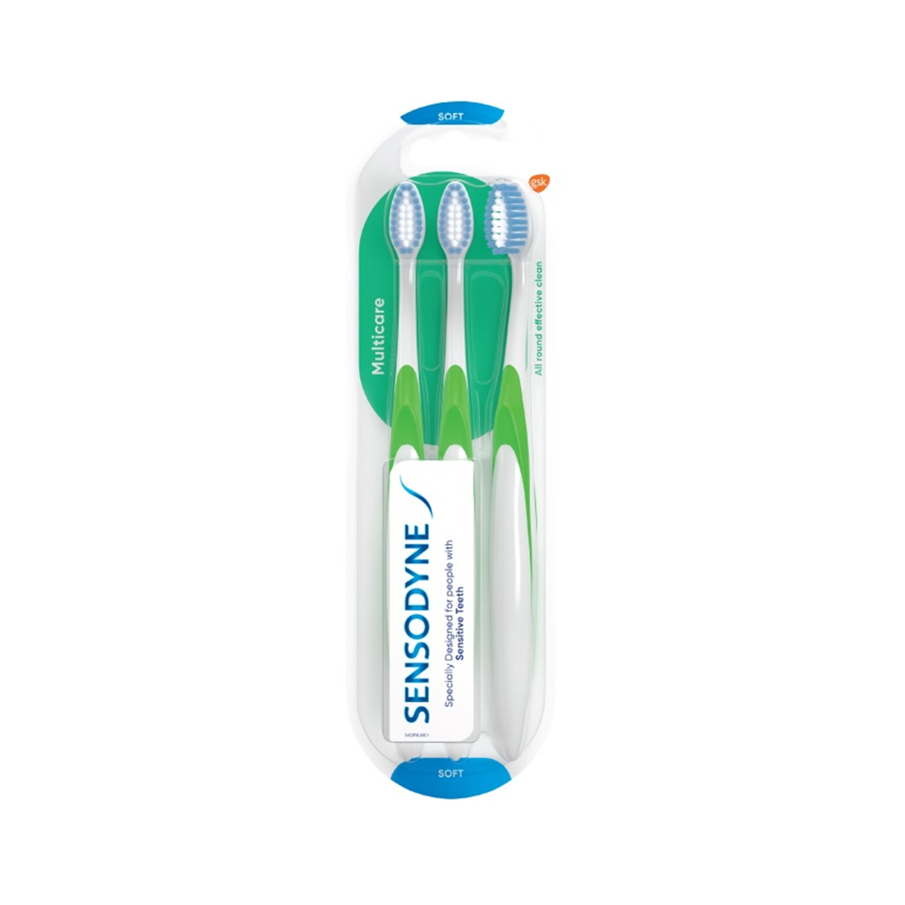 Sensodyne Toothbrush - Multicare, Soft (3's)