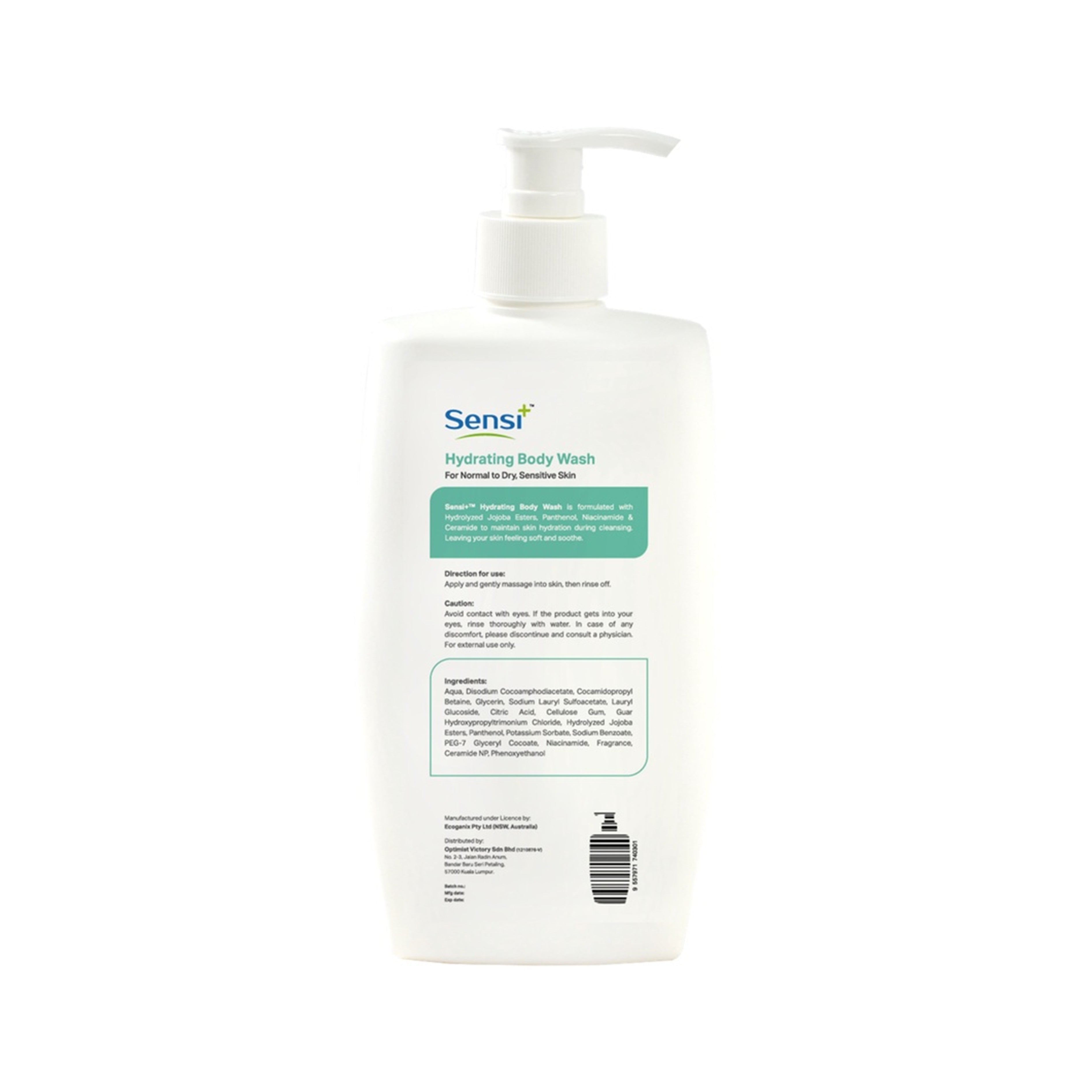 Sensi+ Hydrating Body Wash (500ml)