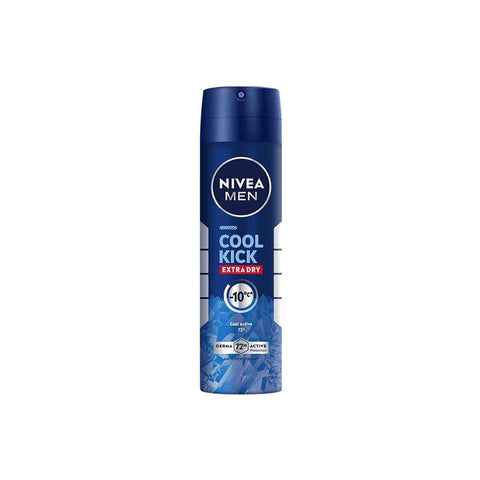 Nivea Men Cool Kick Extra Dry 72H Anti-Perspirant Spray 150mL