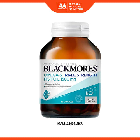 Blackmores Omega-3 Triple Strength Fish Oil 1500mg Softgel 60's