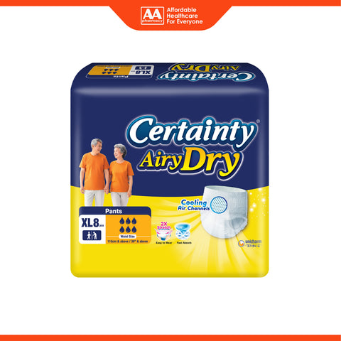 Certainty AiryDry Adult Pants Size XL 8's (110cm / 39 inches and above)