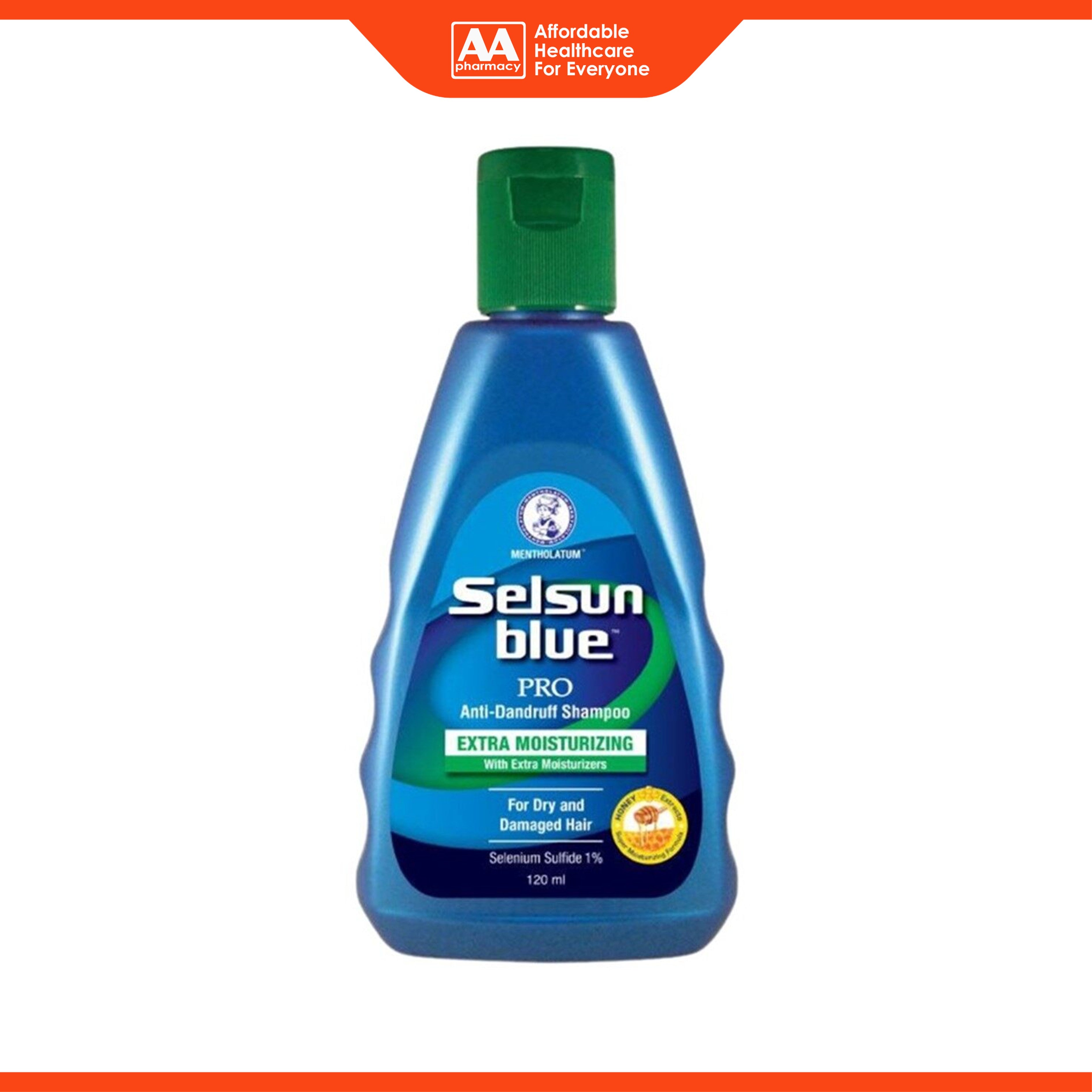 Selsun Blue PRO Anti-Dandruff Shampoo 120mL (Extra Moisturizing with Extra Moisturizers)