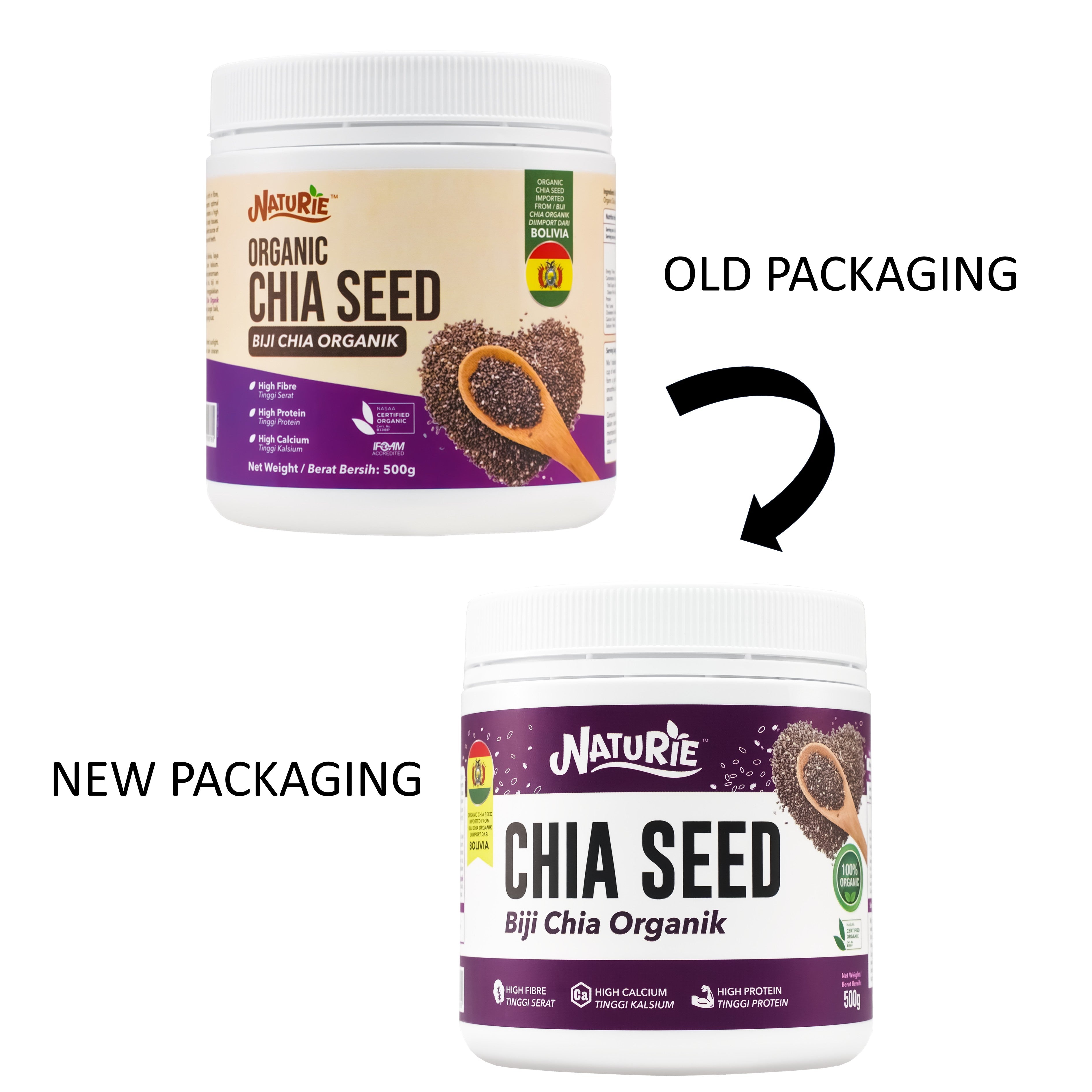 Naturie Organic Chia Seed 500g