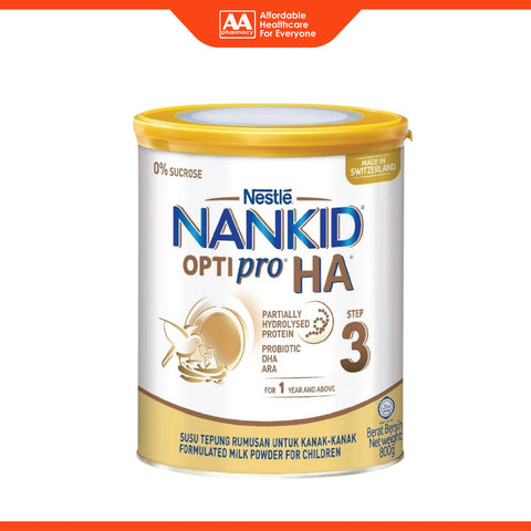 Nestlé NANKID OptiPro HA Milk Powder Step 3 800g (For Children 1 Year and Above)