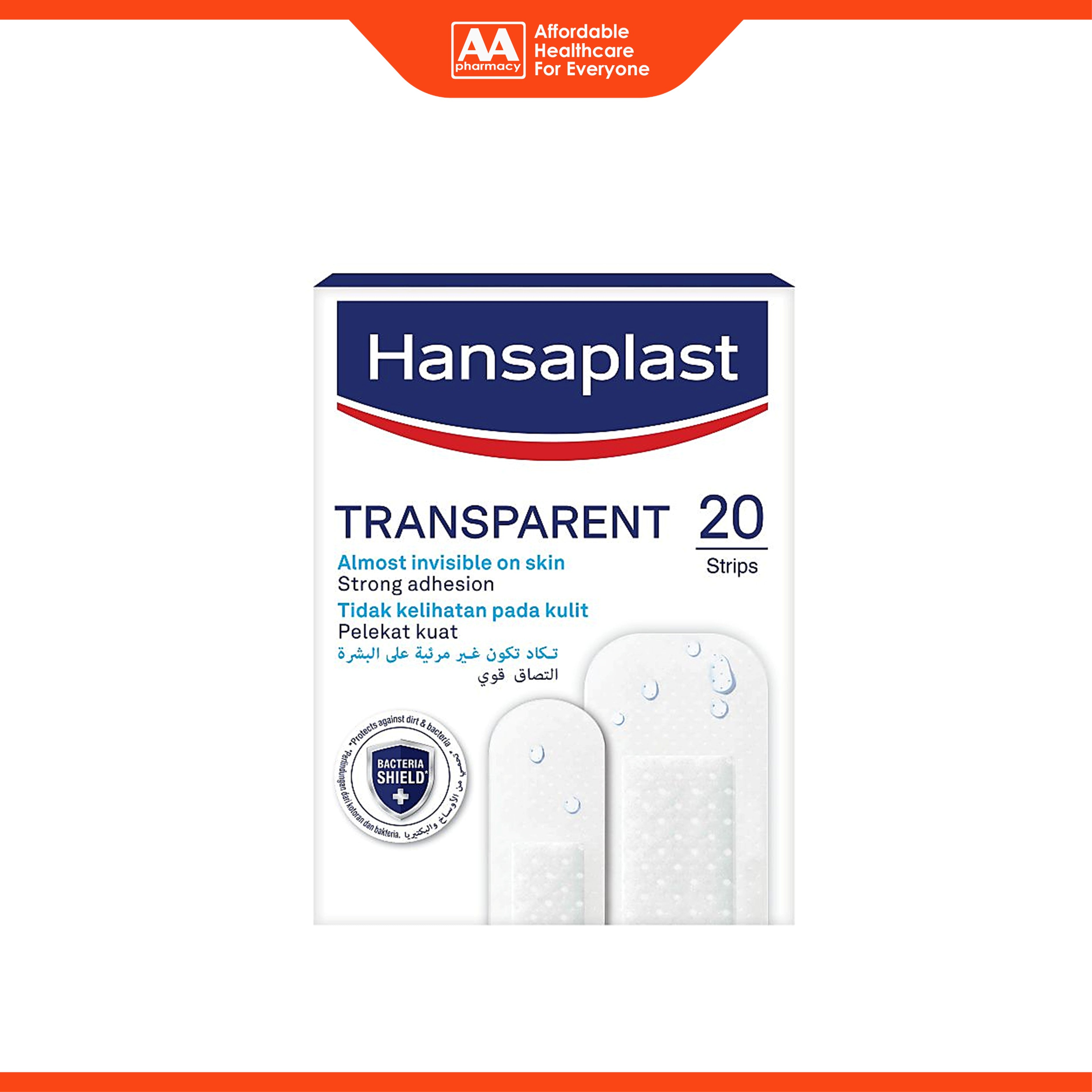 Hansaplast Transparent Strong Adhesion Plaster (20's)