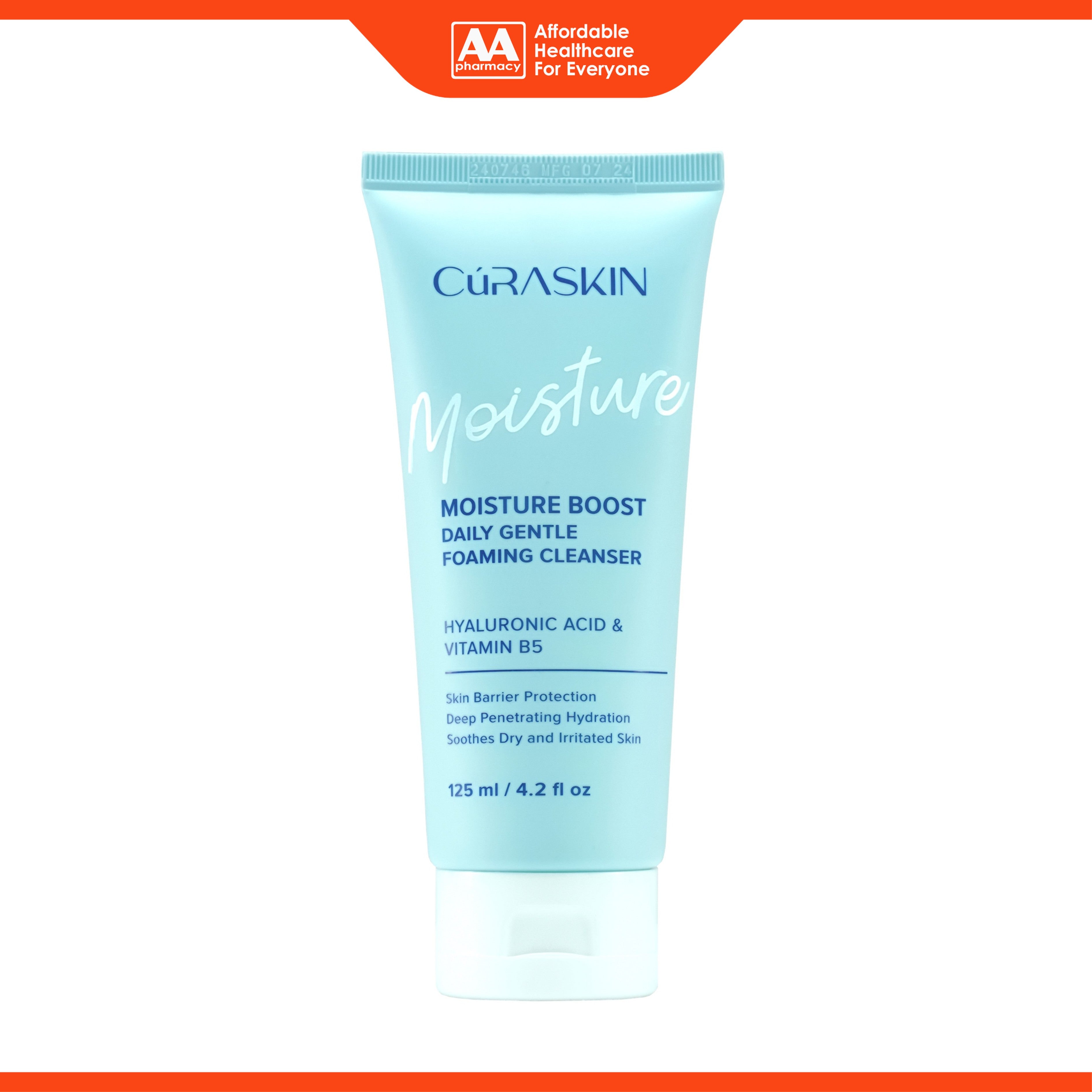 Curaskin Moisture Boost Daily Gentle Foaming Cleanser 125mL