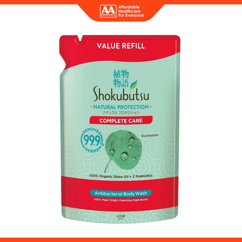 Shokubutsu Natural Protection Antibacterial Body Wash (Complete Care) 800g (Refill Pack)