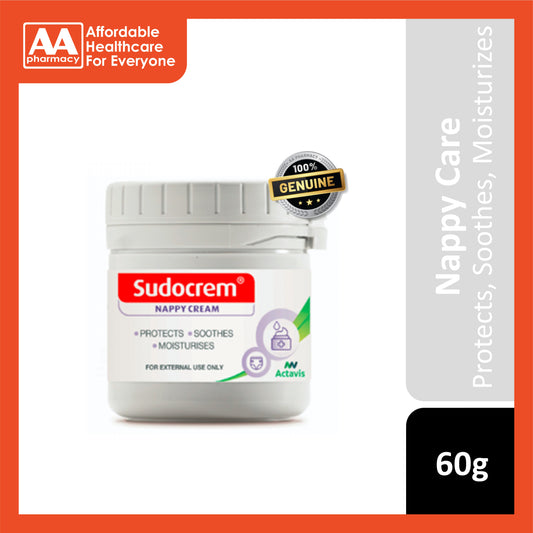 Sudocrem Nappy Cream 60g (Protects, Soothes, Moisturizes)