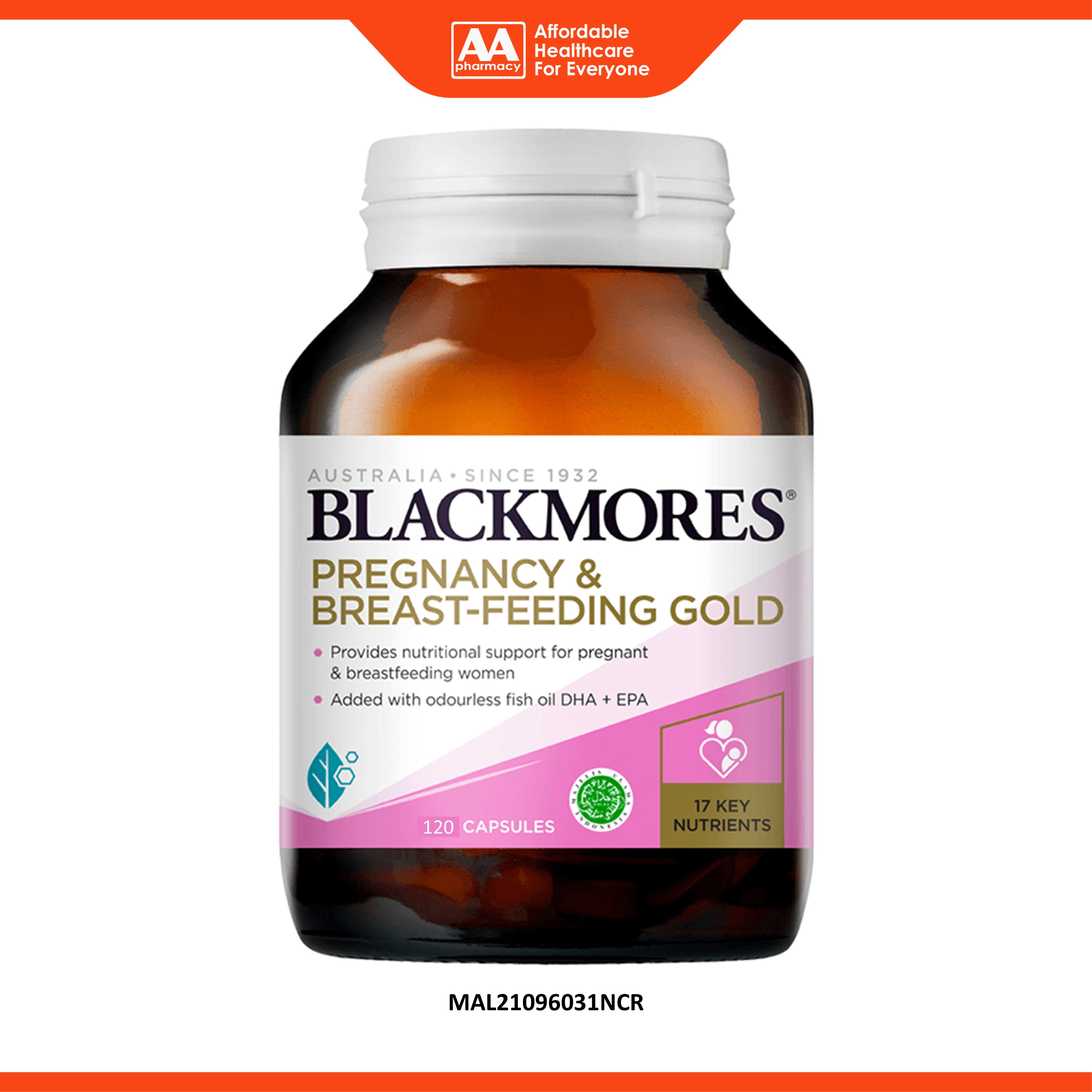 Blackmores Pregnancy And Breast-Feeding Gold Softgel 120's