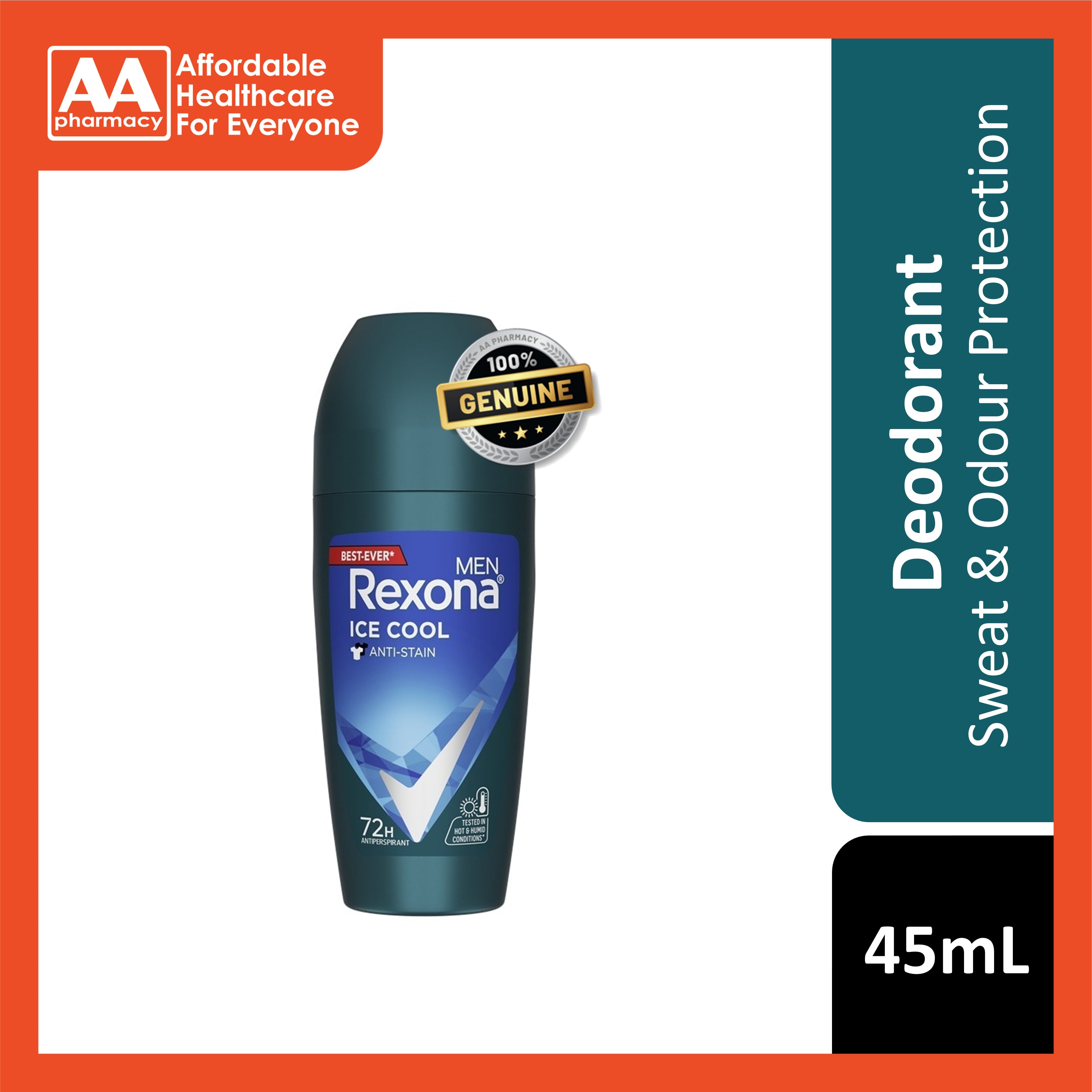 Rexona Men Antiperspirant Roll On (Ice Cool) 45mL