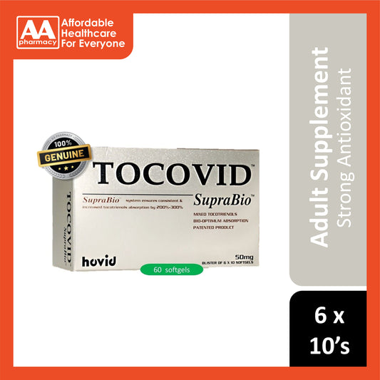 Tocovid SupraBio Mixed Tocotrienols 50mg Softgel 6x10's