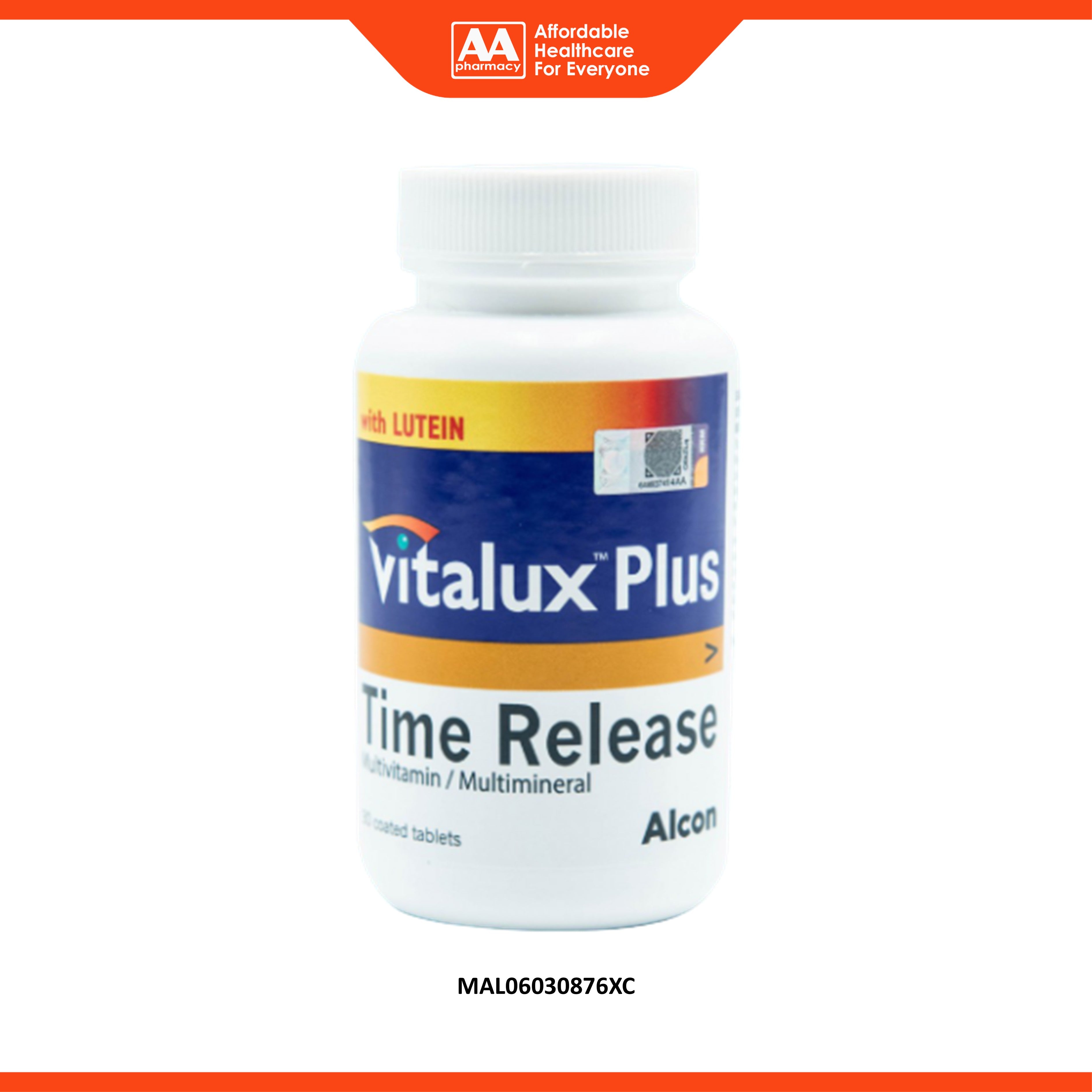 Vitalux Plus Time Release Multivitamin and Multimineral Tablet 30's