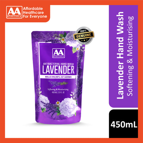 AA Antibacterial Hand Wash Refill (Lavender) 450mL