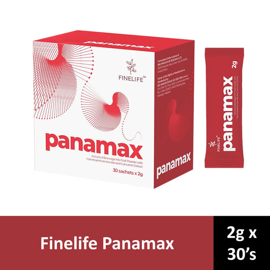 Finelife Panamax (Botanical Beverage Mix Fruit Powder, Palmitoylethanolamide and Curcumin Extract) Sachet 2gx30's