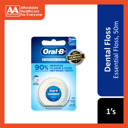 Oral-B Essential Waxed Floss 50m 1's