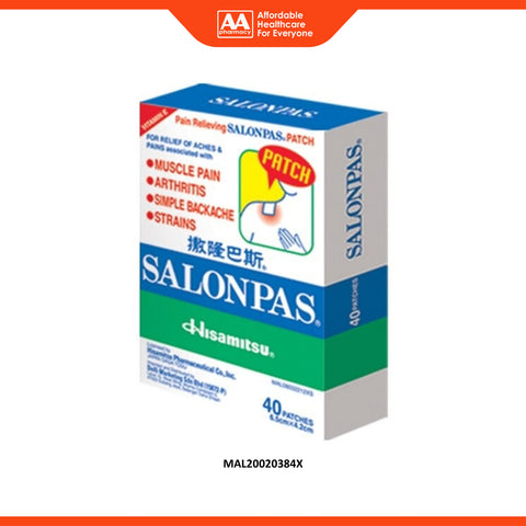 Salonpas Pain Relieving Patch 6.5cm x 4.2cm (10's / 20's / 40's)