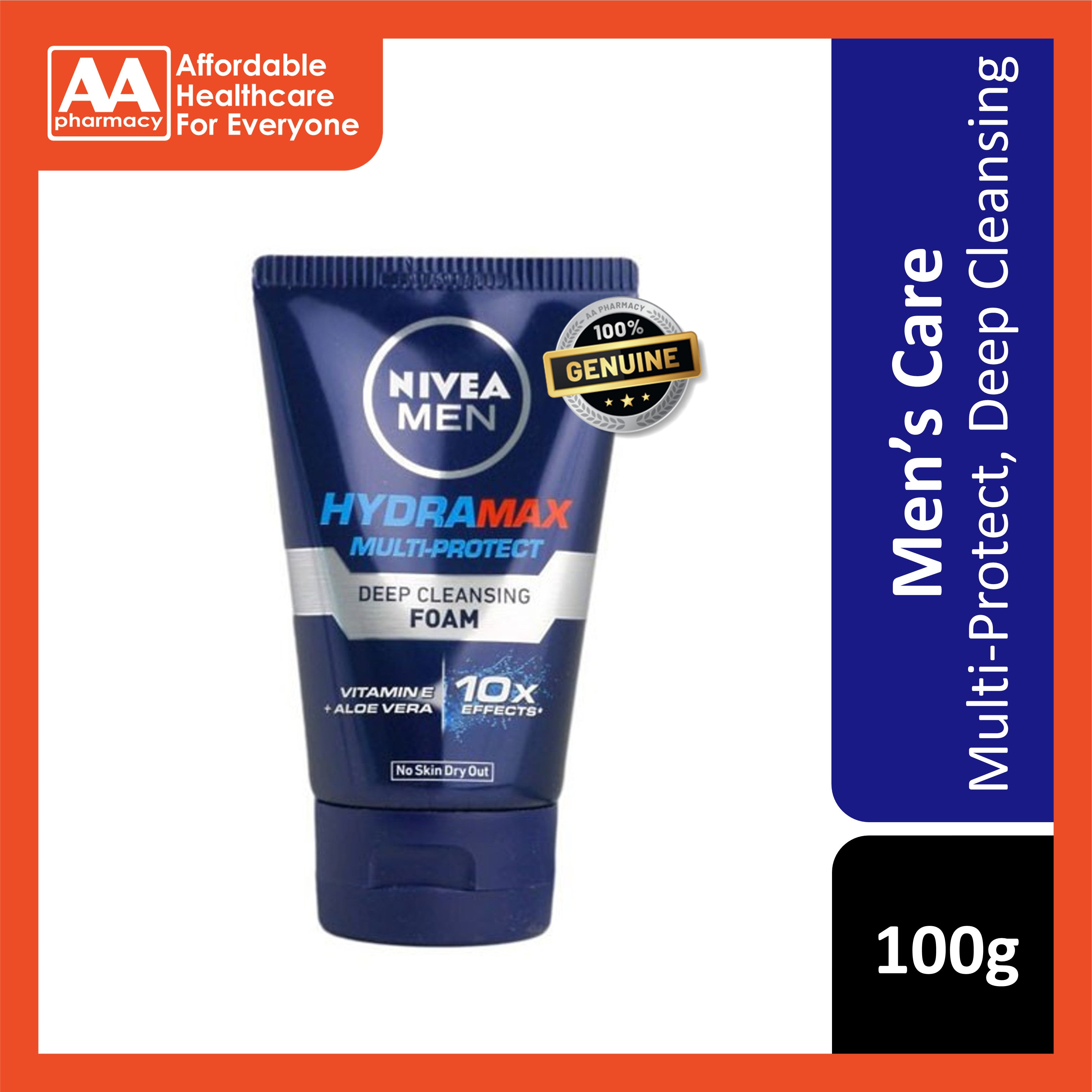 Nivea Men Hydra Max Multi-Protect Deep Cleansing Foam 100g
