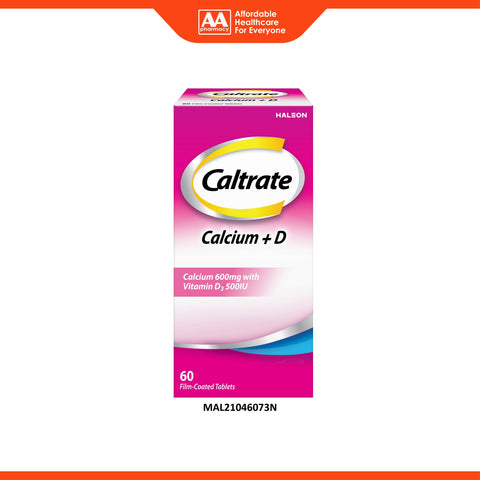 Caltrate Calcium 600mg + D Tablet 60's