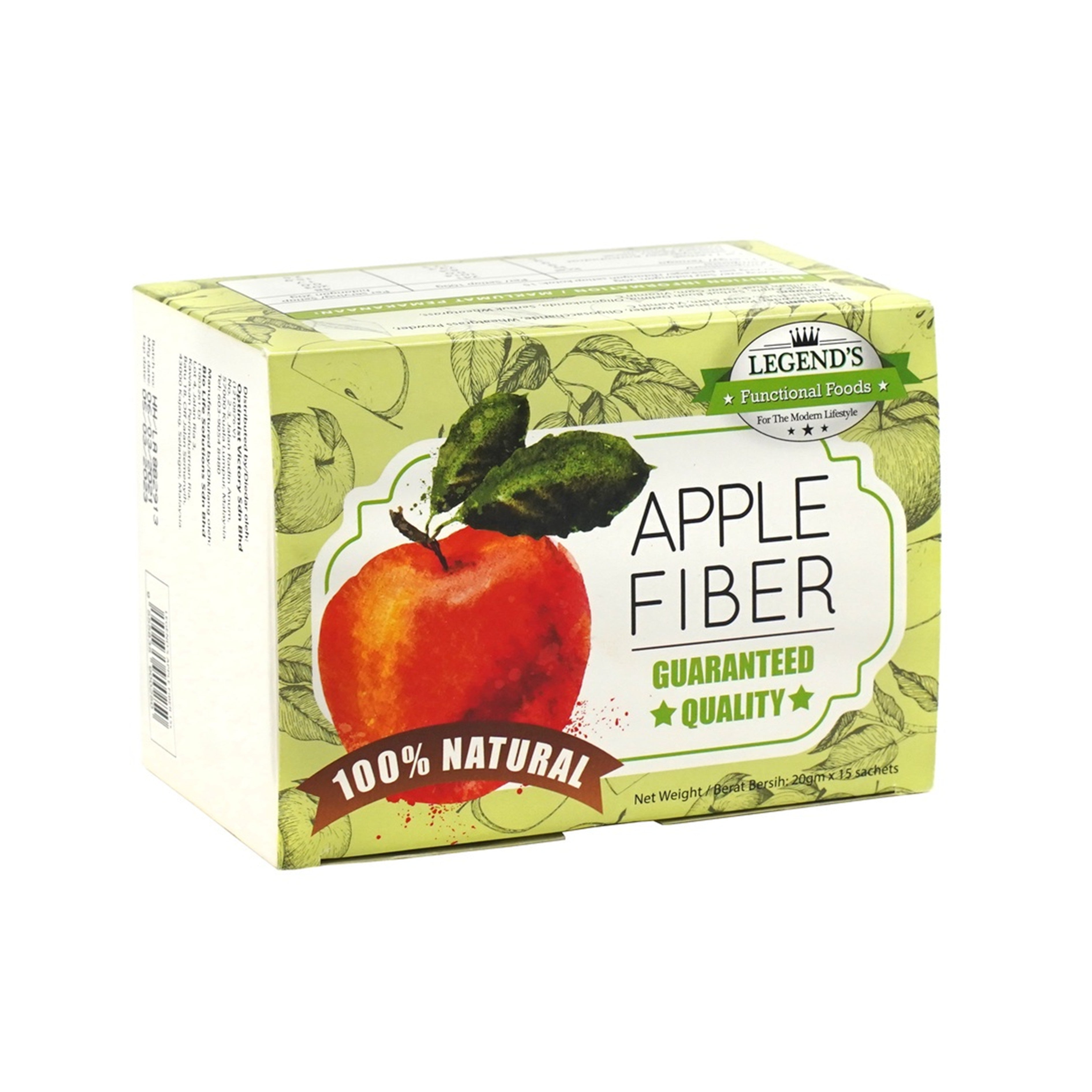 Legend's Apple Fiber Sachet 20gx15's