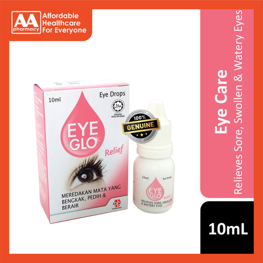 Eye Glo Relief Eye Drops 10mL (Relieves Sore, Swollen and Watery Eyes)