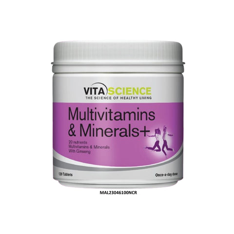 VitaScience Multivitamins and Minerals+ Tablet 120's – AA Pharmacy