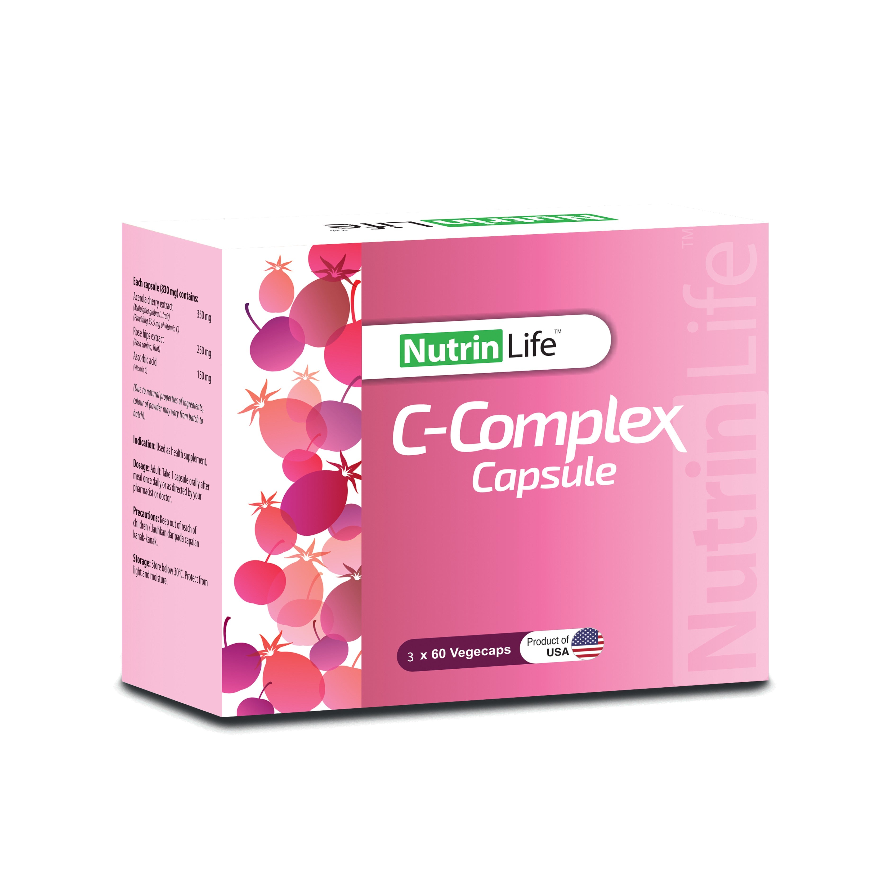 NutrinLife C-Complex Vegecapsule 3x60's