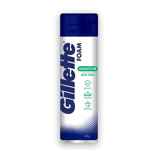 Gillette Sensitive with a Touch of Aloe Vera Shave Foam 245g