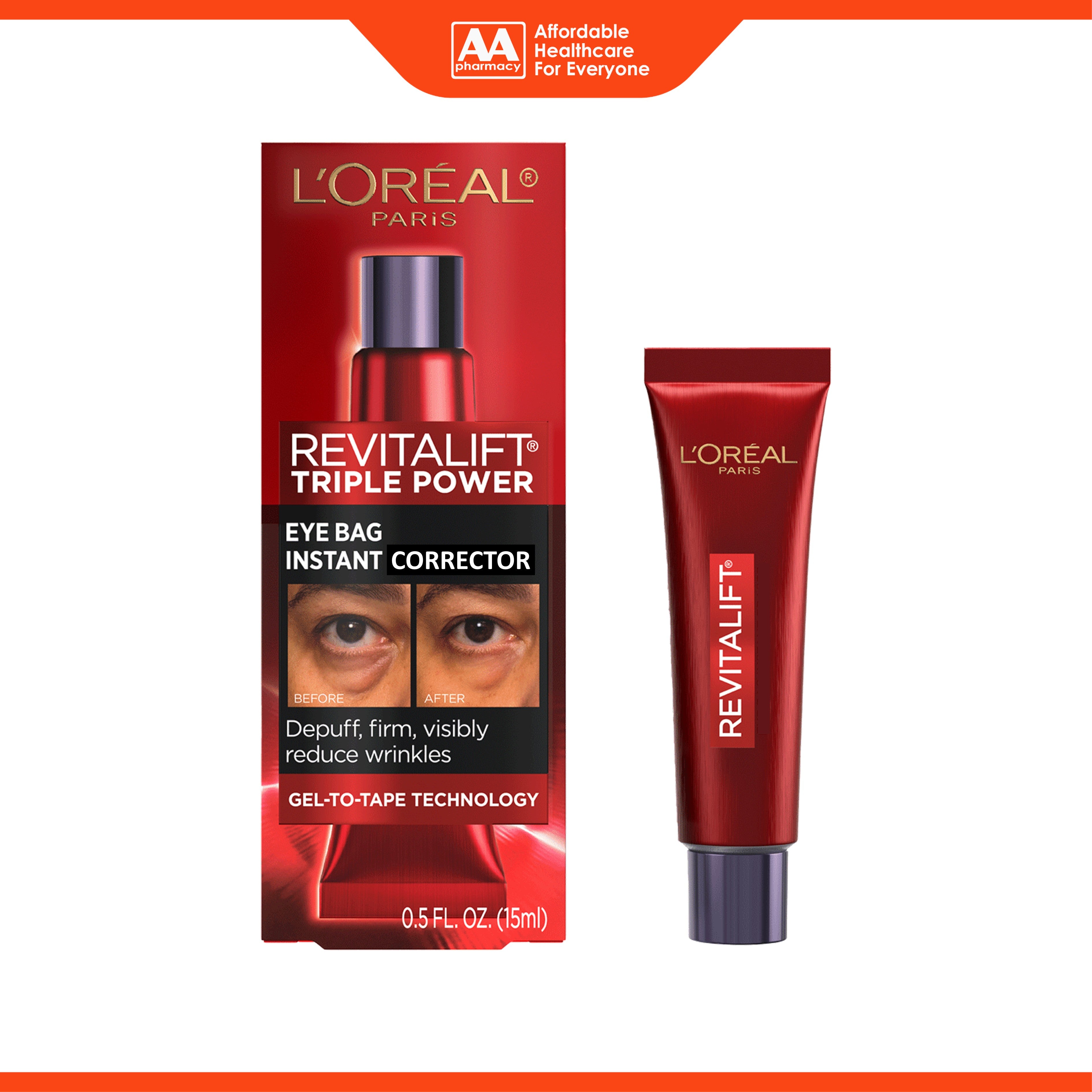L'Oréal Paris RevitaLift Triple Power Eye Bag Instant Corrector 15mL