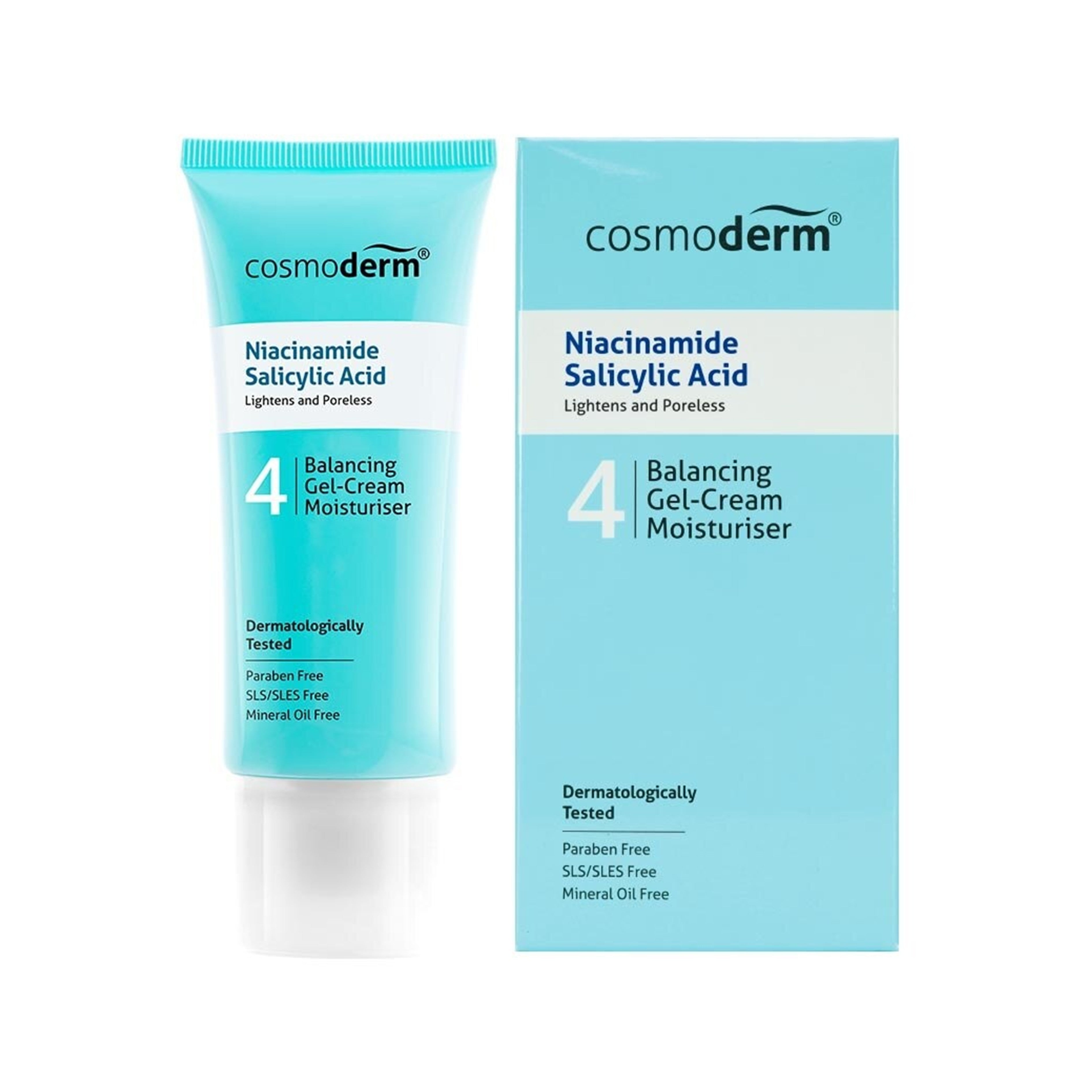 Cosmoderm Niacinamide + Salicylic Acid Balancing Gel-Cream Moisturiser (50ml)