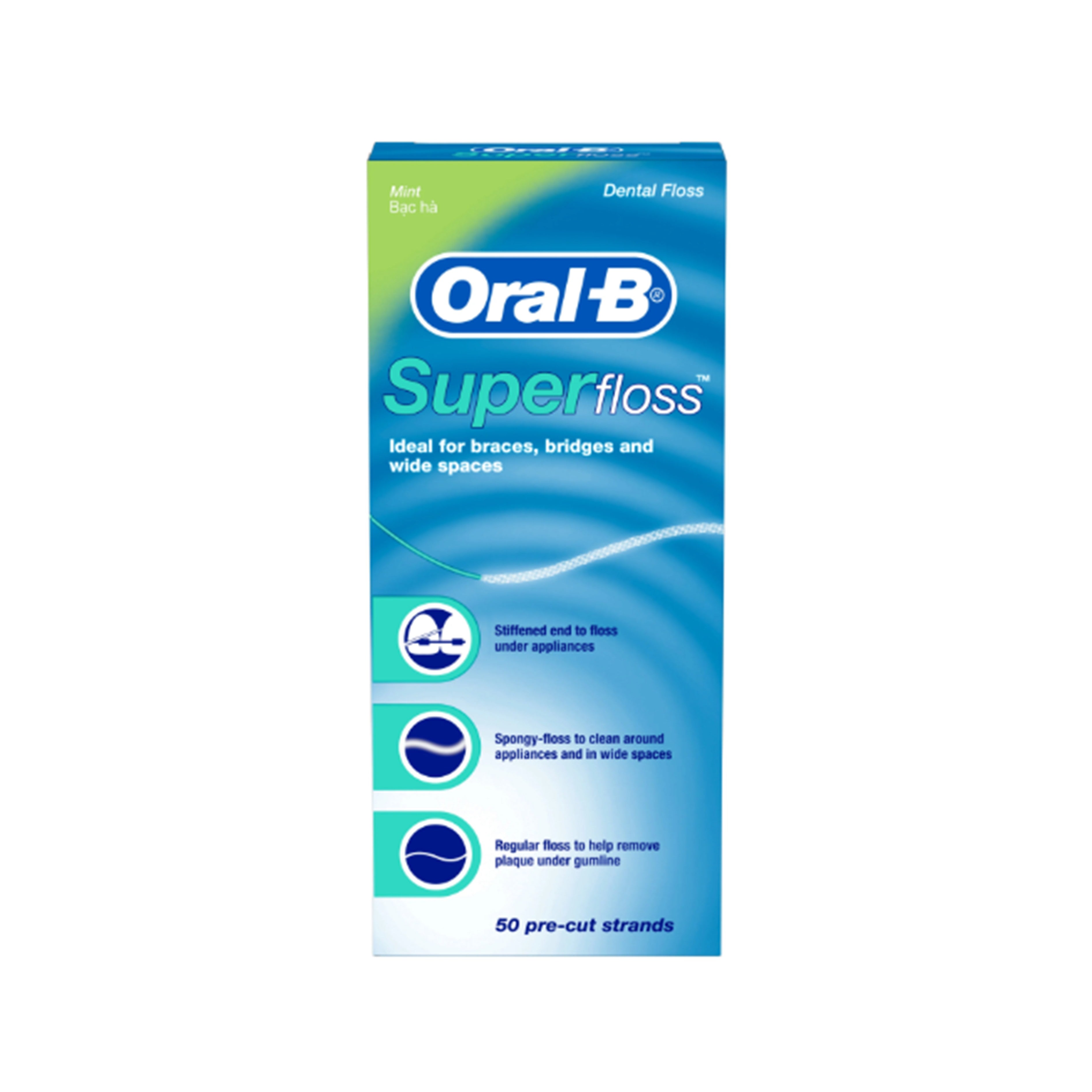 Oral-B Superfloss Pre-Cut Strand 50's