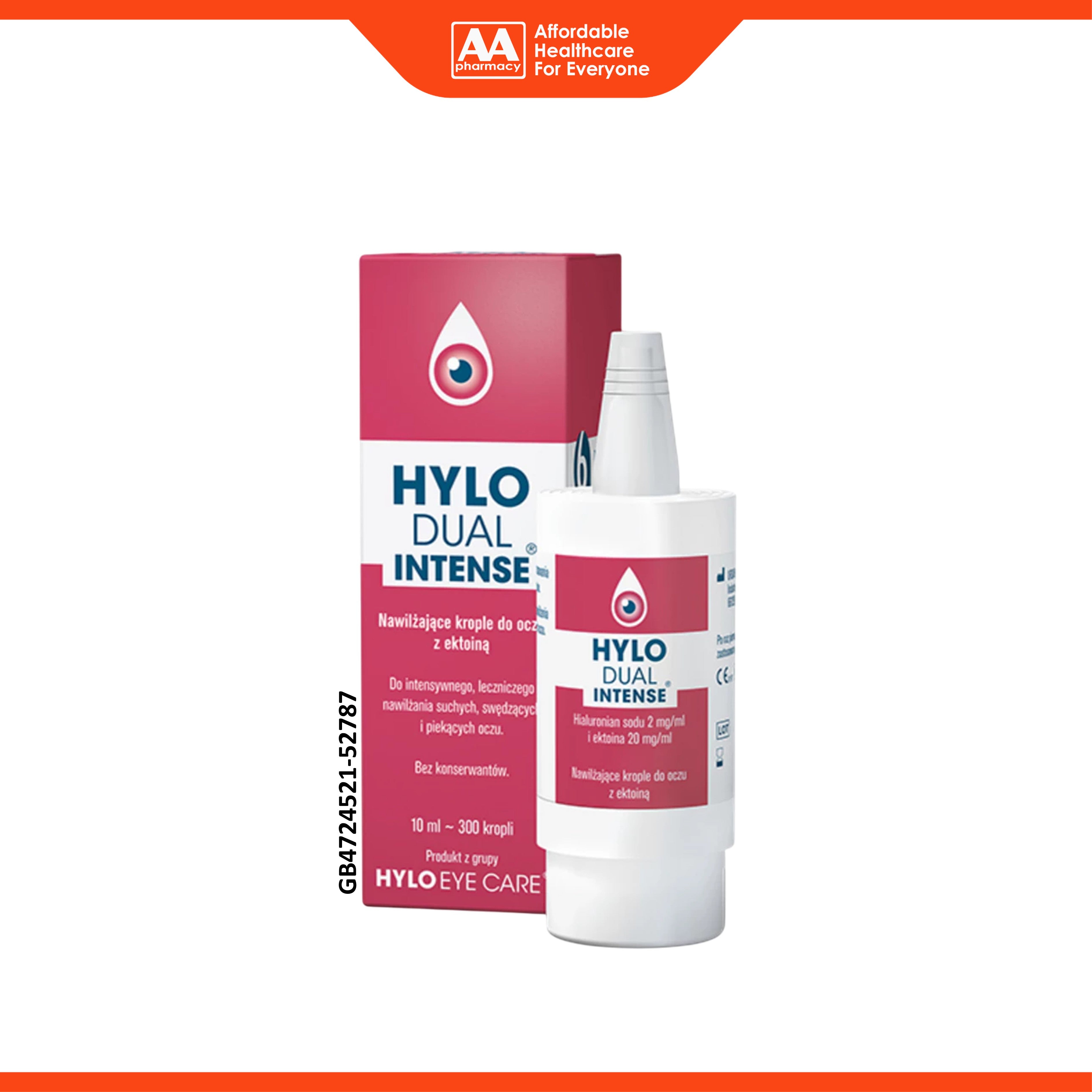 Hylo Dual Intense Eye Drops with Ectoine 10mL