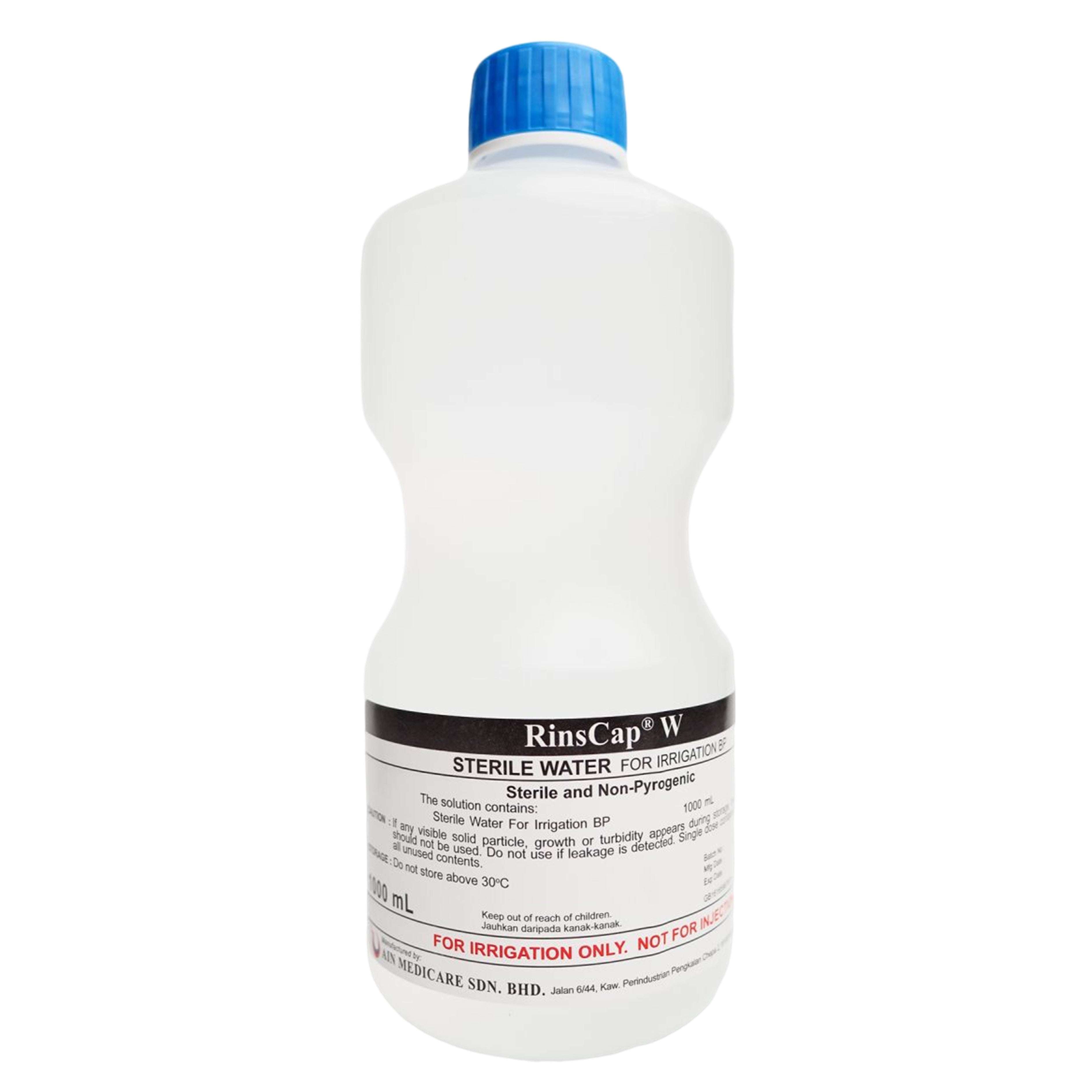 RinsCap W Sterile Water For Irrigation BP 1000mL