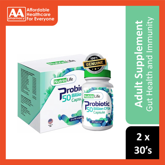 NutrinLife Probiotic 50 Billion CFUs Capsule 2x30’s